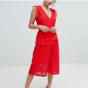 ASOS Lace Midi Dress NWT